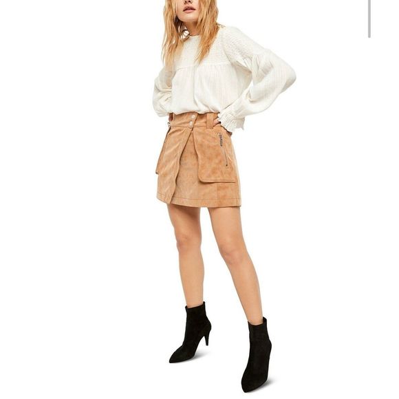 FREE PEOPLE Carson Camel Color Utility Ski…